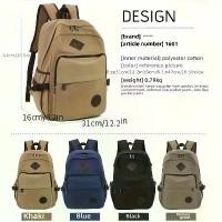 ราคา กระเป๋าเป้ทำงานสไตล์วินเทจพร้อมกระเป๋าซิปโลหะ, สายรัดปรับได้เสริมแรงและตาข่ายยืดหยุ่น - กระเป๋าขนาดใหญ่พับได้สำหรับวิทยาลัย, ช่องใส่แท็บเล็ตสำหรับการเดินทางในเมือง, การเดินทาง, โ (1733323059101598839)