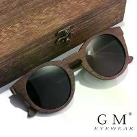 ราคา [COD] GM Oval Sunglasses 100% Wood Polarized Sunglasses Men Women Fashion Glasses UV400 Protection Eyewear Wooden Square Box (1733125422738867843)
