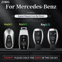 ราคา ZOBIG for Mercedes Benz Key fob Cover Aluminium alloy Car Key Case Keychain Compatible with 2017-2023 Mercedes Benz A-Class C-Class G-Class S-Class E-Class (1733245330213603295)