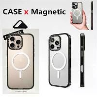 ราคา Casetifg คุณภาพสูงใสกันกระแทกแม่เหล็กชาร์จเคสโทรศัพท์พร้อมกล่องสําหรับ iPhone 16 12 13 14 15 Pro Max 16Plus สีดําสีขาวขอบ TPU ปลอกซิลิโคน Hard PC ฝาหลัง คําแนะนําการขายที่ร้อนแรงในเดือนนี้ (1732750526