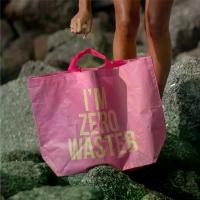 ราคา COD I'M ZERO WASTER TOTE BAG-CANDY FLOWER กระเป๋าโท้ทพีพีอี(สีแคนดี้ฟลาวเวอร์) กระเป๋าช้อปปิ้ง ถุงช้อปปิ้ง ถุงใส่ของ ไม่ต้องรอแห้งเหมือนถุงผ้า 18X60x43ซมTikTok (1732728355857925434)
