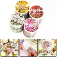 ราคา จัดส่งรวดเร็วเทปตกแต่งลายดอกไม้ เทปกาว สมุดภาพ และสติกเกอร์กระดาษสำหรับงาน DIY (1733308552890910505)