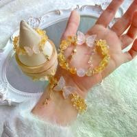 ราคา [COD] [Tiktok]สร้อยข้อมือซิทริน, ลูกปัดประเภท, ลูกปัดซิทรินไม่สม่ำเสมอ, การออกแบบผีเสื้อ, สร้อยข้อมือคริสตัล DIY (1733103305281275348)