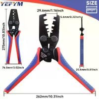 ราคา คีมย้ำหมุดแบตเตอรี่รถยนต์ YEFYM สำหรับงานหนักและกำลังสูง เหมาะสำหรับแบตเตอรี่ความจุขนาดใหญ่ ขั้วต่อสายไฟคาร์บอนสูง (YEJ-416B) เหมาะสำหรับสายรถยนต์ รถบรรทุก เรือ RV และ DIY มืออาชีพและ DIY (17330724417