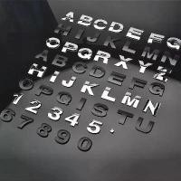 ราคา ตัวอักษรโลหะ 3D DIY สำหรับตกแต่ง ตัวอักษร คำ ตัวอักษร ตราสัญลักษณ์ สติ๊กเกอร์ติดรถยนต์ ตัวเลข ป้ายหลัง โลโก้ ป้ายดิจิตอล (1732745301699953922)