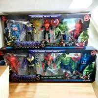 ราคา Certified ProductsModel Figures Avengers 5 Characters Spiderman Captain America The Hulk Iron Man Thanos (1732819709948626180)