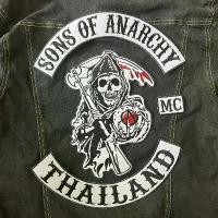 ราคา Set 4 ชิ้น Sons Of Anarchy ตัวรีดติดเสื้อ อาร์มรีด อาร์มปัก ตกแต่งเสื้อผ้า แจ๊คเก็ตยีนส์ Embroidered Iron on Patch ขน... จัดส่งเฉพาะจุด (1733181667261056076)