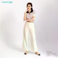 ราคา กางเกงทรงกระบอก Montipa กระดุมและซิปหน้า 57PWI44 - ผ้า Super Iron Free - ผู้หญิง (1732738782103766700)