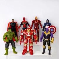 ราคา Spider-Man Figure Spider-Man Image Avengers Alliance Action Figure Iron Man Spider-Man Hulk Thanos Articulated Toy Action Figure Model Display (1733045589051278968)