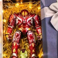 ราคา 2025 Hulkbuster Armor Iron Man MK44 Movable Light-Up Robot Alloy Metal Mecha Marvel Action Figure Model Toy (1733306818010842685)