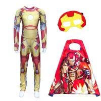 ราคา [COD] Children Cosplay Iron Man Mark42 Suit Costume Jumpsuit with Mask Cape Boys Fantasy Role Play Clothes (1733306428111881257)