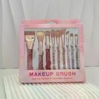 ราคา Cross-Border New Hot Product 9-Piece Onion Pink Star Luo Pink Dai Makeup Brush Set Makeup Tools Loose Powder Concealer Brush In Stock (1733045441218447159)