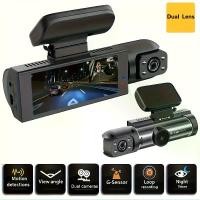 ราคา ZKCAMSPY Dual Dash Cam 1080P Front & 720P Rear, 8.03cm HD Night Vision, Loop Recording, G-Sensor, Wide Angle, 27.5FPS, 5V Car Plug, Rechargeable Lithium Polymer, Adhesive Mount, (1733246435362440812)