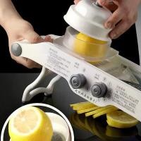 ราคา ชุดสไลด์ผักผลไม้ ที่หั่นผัก ไม้หั่นแว่น เครื่องสไลด์เลม่อน มะนาว ปรับความหนา 5 ระดับ Multi-functional vegetable cutter คลังสินค้า (1733451990945400131)