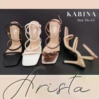 ราคา Arista ( Ready to ship) รองเท้าผู้หญิง ส้นสูง แฟนชั่น ใส่สวย สไตล์เกาหลี รุ่น KARINA ( ART-059-1 ) รองเท้ากินขา สงกรานต์ ส้นเตารีด ทรงเอ หู หนีบ นิ่ม ไบ เก้น ลดราคา ยอดฮิต ลาวา (1733170561175619407)