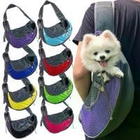 ราคา Crossbody Mesh Breathable Comfortable Dog Cat Shoulder Bag Teddy Pet Dog Outdoor Cat Backpack Supplies Breathable Mesh Sling Bag for Dogs Cats Perfect for Outdoor Trips (1733247366962841180)