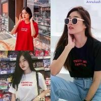 ราคา 29decem - เสื้อยืดลาย trust me love me สินค้าดี binder (1733251961604834561)