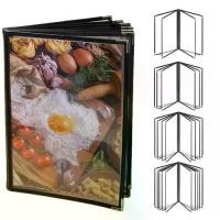 ราคา Menu Binder, hotop, โปร่งใสและพับได้, ปกเมนู, สำหรับขนาด A4, สไตล์หนังสือ, กระเป๋าที่ชัดเจน, ที่ใส่มเมนูแบบหลวม, หนังสือแสดง, เหมาะสำหรับเมนูร้านอาหาร, บาร์และห้องครัว, ปกเมนู A4 (1732573504924255992)