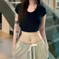ราคา เสื้ื้อครอป ผ้าเรย่อน ทรงรัดรูป ใสเที่ยวคือปัง รุ่น ครอปเรียบ เสื้อ กราม เสื้อ โชว์ หลัง เสื้อ สายเดี่ยว ลูกไม้ สายเดี่ยว มีบรา ในตัว เสื้อ baby tee binder (1732052469748434613)