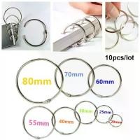 ราคา พวงกุญแจโลหะอัลบั้มปฏิทิน, Koupthe, วงกลม Binder ใบหลวม, แหวนแบบบานพับ, คลิปสมุดภาพ, 10 ชิ้น / ล็อต (1732624290423932480)