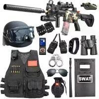 ราคา Children's Little Police Toy Gun Set Special Forces Costume Toy Gun Black Cat Police Chief PUBG Full Set Equipment (1733334225786996180)