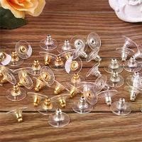ราคา [COD] 50 Pcs Silicon Stud Earring Back Stoppers Ear Post Nuts Jewelry Findings And ponents Ear Plugging / Blocked (1733453261653247619)