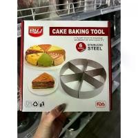 ราคา CODชุดอุปกรณ์แบ่งเค้ก 6 ชิ้น ที่แบ่งเค้ก Cake Baking ToolTikTok (1732659817831106095)