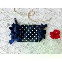 ราคา กระเป๋า Maison de FLEUR ribbon lace up pouch ผ้าซาตินสีน้ำเงินลายจุด แต่งโบว์ด้านข้าง มือสองสภาพใหม่ จากตู้ญี่ปุ่น ราคา ถูก คุณภาพ เต็ม ร้อย แบรนด์เนม ของ แท้ (1733196556966397415)