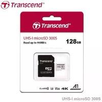 ราคา ของแท้ 100% Transcend UHS-I MicroSD Card 300S 128GB Read up to 95MB/s Write 45MB/s Memory เมมโมรี่การ์ด กล้องติดรถยนต์ รับประกัน 5ปี (1732857947119191871)