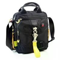 ราคา Chinatown Leather กระเป๋าผ้าสะพาย Volunteer สีดำ2หูหิ้วขนาด IPADแนวตั้ง ขายดี (1733438454395799031)