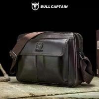 ราคา BULLCAPTAIN Leather Casual Shoulder Bag Men's 10 Inch iPad Crossbody Bag Vintage (1733255851893294138)