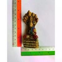 ราคา พุทธอุปกรณ์ พระปทม พระนาคปรกประดับพลอยกรุวัดพระแก้วเนื้อโลหะทองเหลืองหน้าตัก3 นิ้ว สมรส meditation (1732550956237882464)