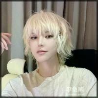 ราคา 2025 Flat Bear Wig for Men Short Hair Korean Version Handsome Cosplay Japanese Style Male Full Wig with Bangs (1733392641493206267)