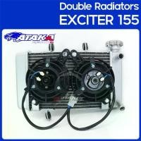 ราคา ATAKA หม้อน้ำแต่ง Double Radiators 2 ใบพัดใหญ่ EXCITER 155 VVA โต้งแต่ง ตัวใหญ่ หม้อน้ำจอโค้ง Water Tank (1733421890208826996)