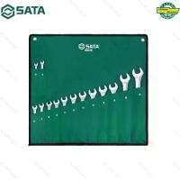 ราคา SATA ประแจแหวนข้างปากตาย ชุดประแจแหวนข้างปากตาย ชุดประแจ ประแจ 14ตัว/ชุด 14Pc. Full Polish Combination Wrench Set (1732926122814637207)