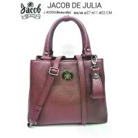 ราคา [จัดส่งทันที] กระเป๋าสะพายถือพร้อมสะพายข้าง Jacob De Julia รุ่น J 40900 ช่องเยอะ/ใส่จุ (1732946683381056660)