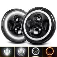 ราคา [COD] [Tiktok]Send from Thailand 2พีซี 150W 15000LM ไฟหน้ารถจักรยานยนต์ Led 7 นิ้ว สําหรับ Jeep Wrangler ฮาร์เลย์ไฟหน้ากลมไกล (1733365625215550733)