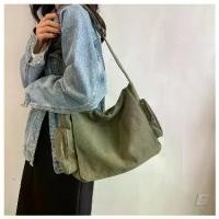 ราคา A large, classic canvas shoulder bag that sells well across borders. Single-origin product. (1733245397903639612)