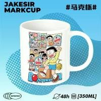 ราคา Doraemon Blue Fatty Water Cup with Lid Cute Ceramic Mug Spoon Coffee Tea Office Cartoon Cup Gift (1733470999345726714)