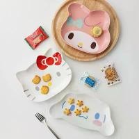 ราคา HelloKitty Sanrio Ceramic Plate Cute Cartoon Fruit Dessert Plate Sweet Treats Adorable Fun (1733310146660960174)