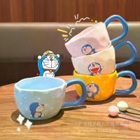 ราคา Doraemon Collaboration Ceramic Mug High Aesthetic Cute Couple Exclusive Student Office Worker Milk Coffee Cup (1733471028626883834)
