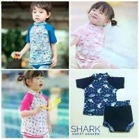 ราคา ขายร้อน ชุดว่ายน้ำทารก กางเกงกันอึ กันUV Set#2 (1733004787596428542)