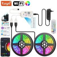 ราคา [COD] Smart Led Strip Lights Bluetooth Rgb Led Tape Light 220V Flexible Led Lighting Strips Adhesive Led Lights Strip For Room Wifi (1733351582840030462)