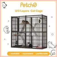 ราคา Petcho กรงขังแมว กรงขังแมว กรงแมวขนาดใหญ่ 3ชั้น 4ชั้น Pet Cage กรงสัตว์เลี้ยง กรงแมวขนาดใหญ่ กรงกระต่าย สวัสดิการสด (1733018823124944468)