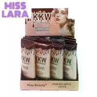 ราคา [จัดส่งทันที] {12หลอด} Kiss Beauty KKW Matte Foundation รองพื้นปรับสีผิว เรียบเนียน ปกปิดเป็นธรรมชาติ no.58515 (1732799194001934311)