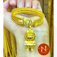 ราคา COD. สร้อยข้อมือ ทองลายเลสโรมิโอ ห้อยจี้ชาบูบู้ น้ำหนัก2บาท มีให้เลือก 3 แบบ งานหุ้มทอง งานชุบ งานสวยจริง%ใส่ออกงานสวยๆๆ#นพคุณห้างทอง# Fashion accessories #อย่าน้อยใจตัวเอง (1733194554894354295)