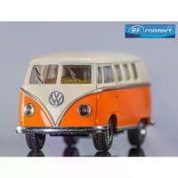 ราคา CODโมเดลรถเหล็ก โมเดลรถโฟล์ก โมเดลรถตู้ หน้าวี โมเดลรถคลาสสิค โฟล์คสวาเกน รถจำลอง รถโบราณ รถแวน เหมือนจริง ของเล่น ของสะสม สี ส้ม ขาว KINSMART Scale 1: 32 Classic Van Model 1962 (1732824808068908391)