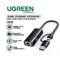 ราคา UGREEN 15638 USB Type-C To Lan RJ45 Ethernet Adapter 100Mbps-1000Mbps (1733250571521787586)