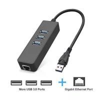 ราคา 3 Ports USB 3.0 Gigabit Ethernet Lan RJ45 Network Adapter Hub to 1000Mbps คําแนะนําการขายที่ร้อนแรงในเดือนนี้ (1732564987993163167)