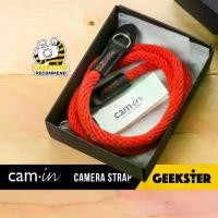 ราคา สายคล้องกล้อง Cam-in ยอดนิยม ทรงสวย นิ่มไม่บาดคอ แบบห่วง ( สายคล้องคอ Cam in สายคล้อง สาย กล้อง คอ เชือก Camera Strap Camin ) ( Geekster ) (1733459738614662743)